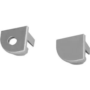 End Caps for Corner Profile EUROLITE 51210877, silver finish