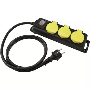 Power strip EUROLITE 30240115, 3-socket IP44 protection, 1.5 m cable