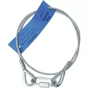 Drošības troses EUROLITE AG-5 3×600 mm, slodzes kapacitāte līdz 5 kg