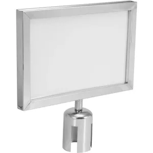 Табличка EUROLITE Hinweisschild для барьера 317×215 мм серебристая