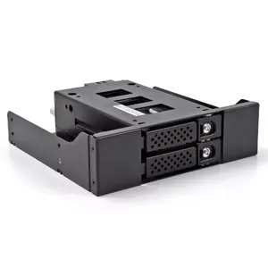 Корзина для дисков DeLOCK Slim Bay Mobile Rack 2 x 2.5" U.2 NVMe SSD Черная