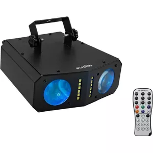 Световой прибор EUROLITE DMF-4 Hybrid 4-в-1 LED Flower Effect, многорежимный сценический свет