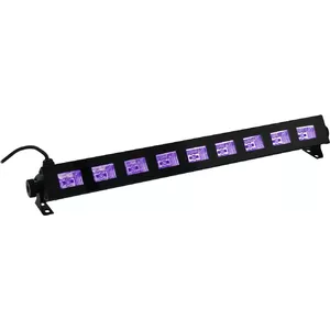 LED UV Bar Light EUROLITE Party UV Bar-9 with 9x3W UV LEDs