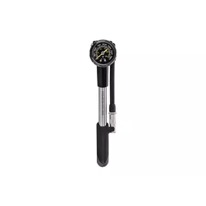 Rokas sūknis TOPEAK PocketShock Black — pārnēsājams velosipēda sūknis, 216×43×45 mm