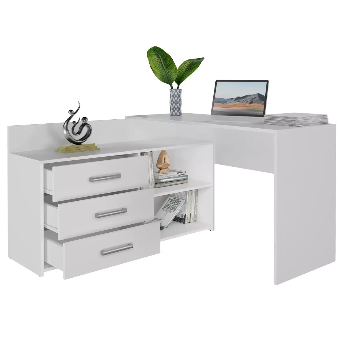 Угловой компьютерный стол Topeshop DANY BIEL KPL Photo 2