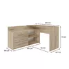 Угловой компьютерный стол Topeshop DANY SONOMA KPL Photo 4