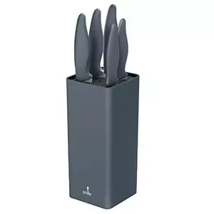 Kitchen knife set Smile SNS-7 — 6-piece block set, graphite finish