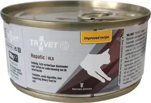 Wet cat food TROVET 100 g — veterinary liver diet for kittens, chicken & lamb, protein 8%, fat 6.2%, moisture 76%