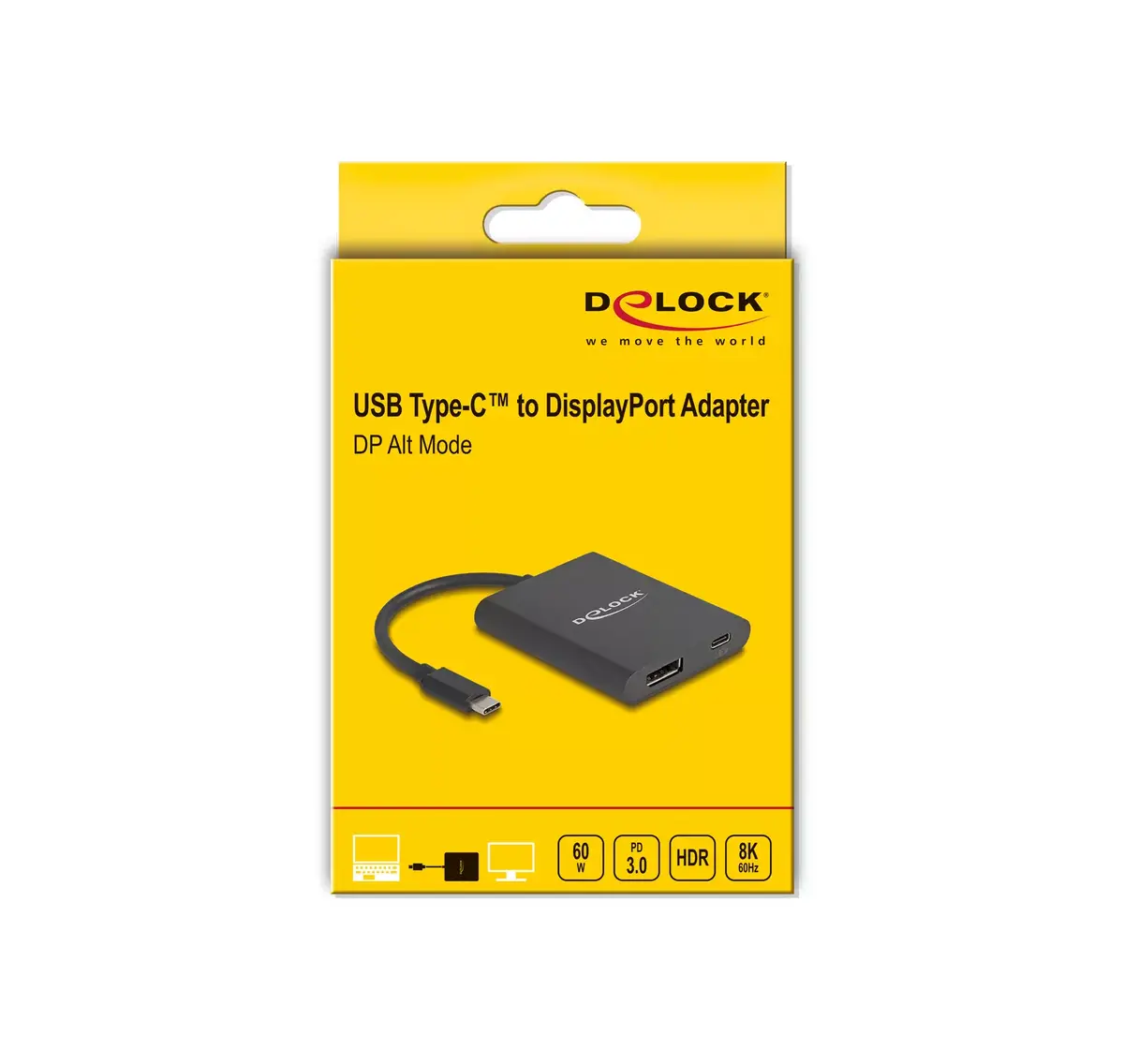 Адаптер DeLOCK USB Type-C на DisplayPort 8K HDR Photo 3