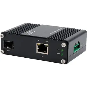 Media converter Exsys EX-60340 PoE+ 60W, operating temp -40°C to +75°C