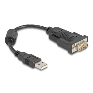 DeLOCK 61549 Serial Cable Black 0.25 m USB Type-A RS-232
