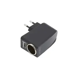 Зарядное устройство для мобильных устройств LOGILINK PA0046 — для дома, USB, питание от прикуривателя, 5 В, 1x USB 2.0, чёрное