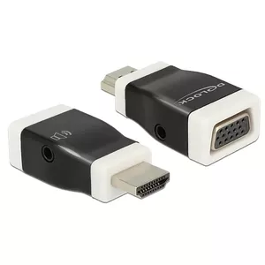 Переходник DeLOCK 65586 HDMI-A на VGA Черный Белый