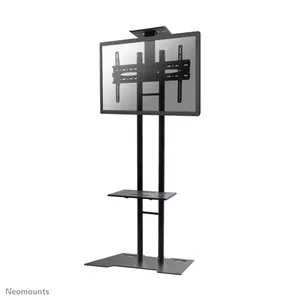 Напольная стойка Neomounts PLASMA-M1700ES для экранов 32"–70", 50 кг, VESA 200x200–600x400, высота 1475–1635 мм, наклон 0–15° (чёрная)