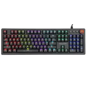 Mechanical gaming keyboard Marvo KG917 — Full-size 107-key, USB, LED backlight, 1.6 m cable, Black
