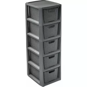 Стеллаж с 5 корзинами Branq BX0665 — Branq антрацит
