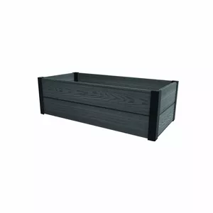 Rectangular flower bed border Keter Maple Trough 106×52×32 cm grey