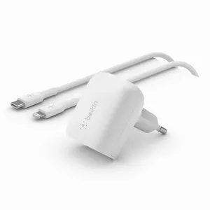 Lādētājs iekštelpām Belkin WCA006vf1MWH-B5 Ātrā uzlāde USB Type-C 1m Balts