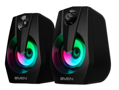 Speaker system SVEN 370 Black — compact stereo speakers, model SVEN-370