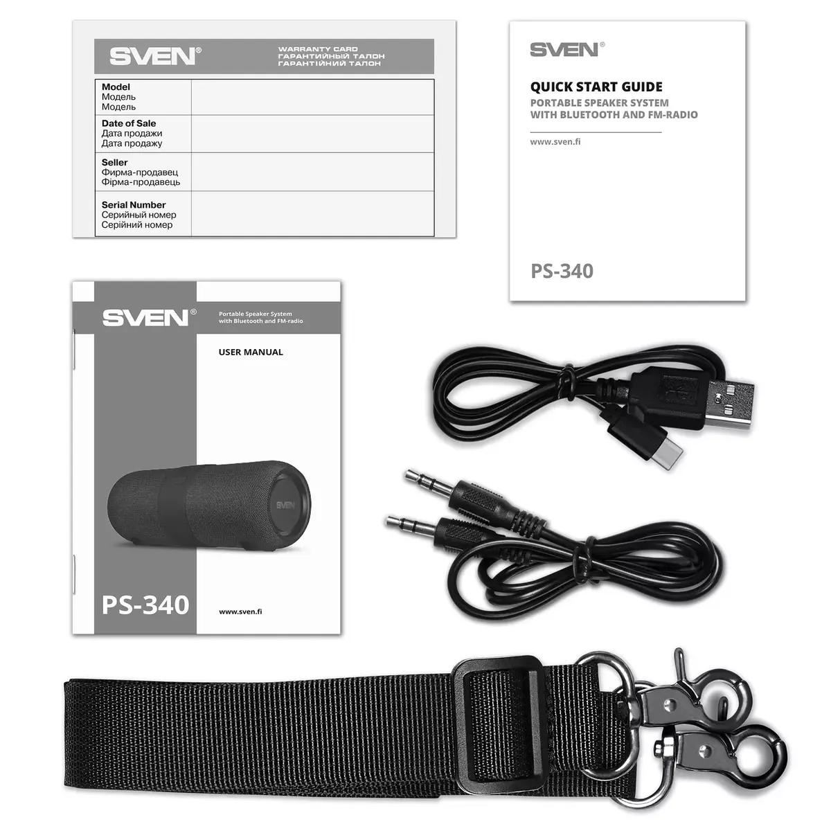 Mono Portable Speaker SVEN PS-340, Code: PS-340 Photo 12