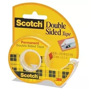 Līmlente 3M Scotch abpusējā, ar turētāju, 12,7mm x 6.3m