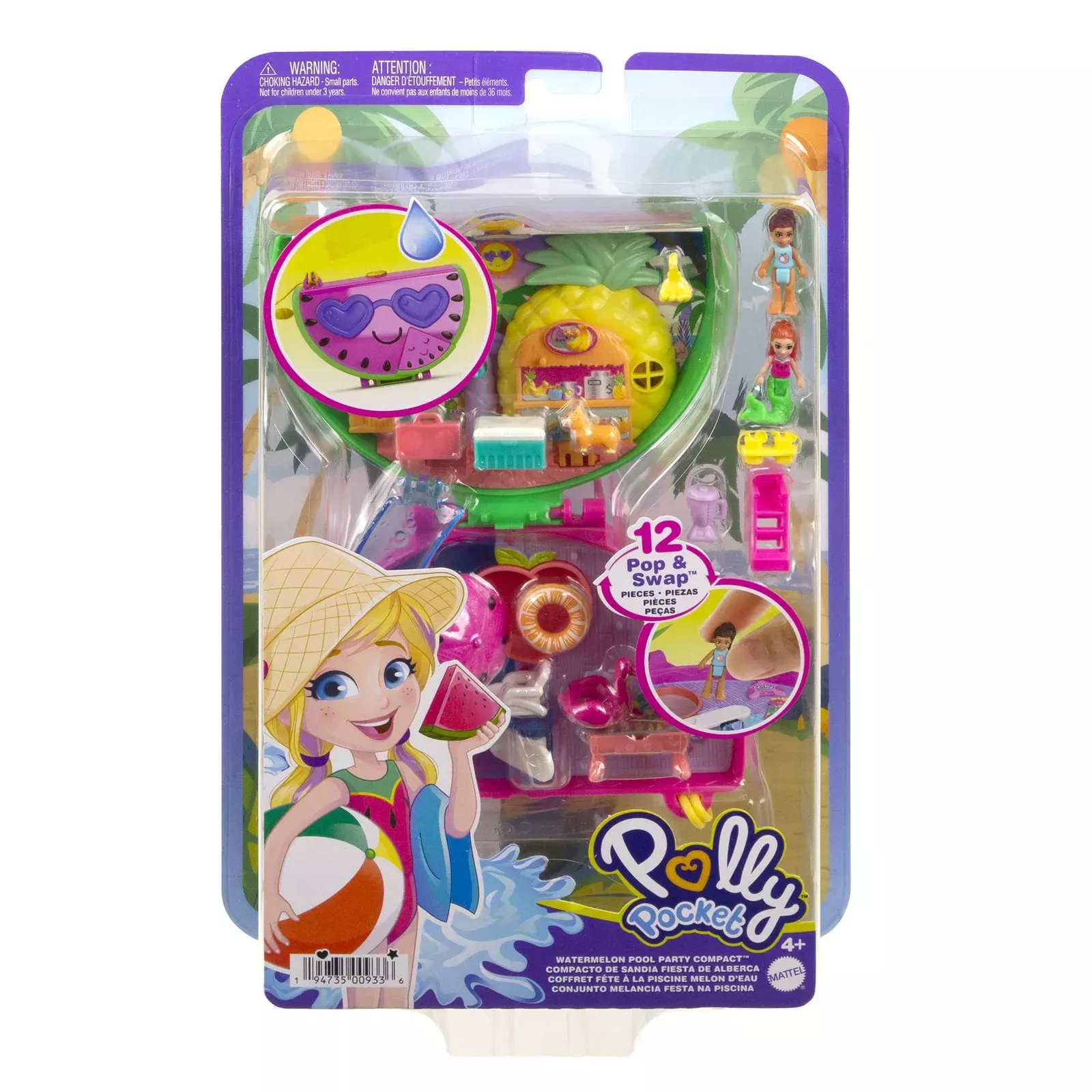 MATTEL POLLY POCKET CONJUNTO FESTA NA PISCINA - GTIN/EAN/UPC