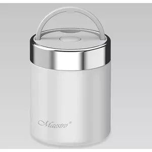 Food thermos Maestro MR-1649-50-WHITE 0.5 l, stainless steel, vacuum-insulated, airtight, white