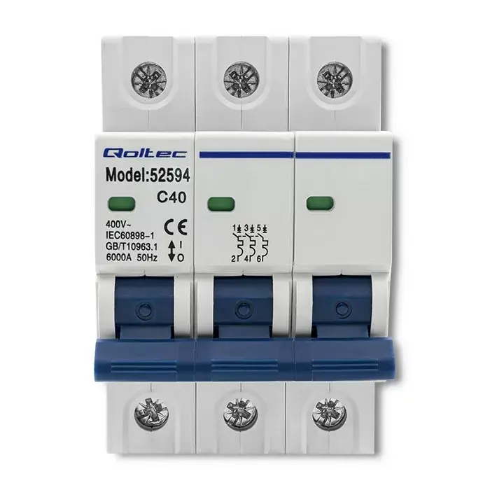 Circuit breaker QOLTEC C40 40A 3P Photo 3