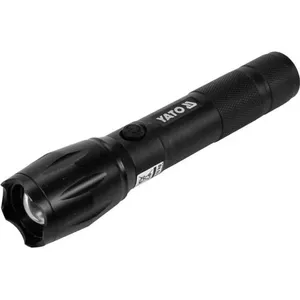 Rokas lukturis YATO YT-08587, UV LED 1 W, USB uzlāde, 1500 mAh, alumīnijs, melns, IP20