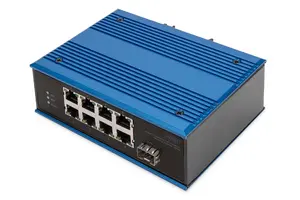 Промышленный сетевой коммутатор Digitus неуправляемый с 8 портами Fast Ethernet и 1 восходящим каналом SFP