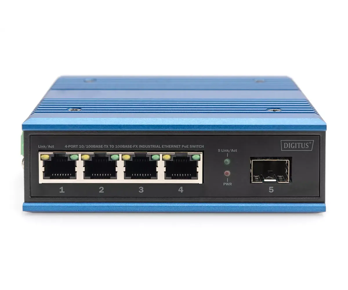 Digitus 4 Portu Fast Ethernet Tīkla PoE Slēdzis Photo 3