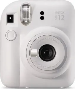 Instant camera Fujifilm Instax Mini 12 White — 86×54 mm prints, 60 mm focal length, AA battery