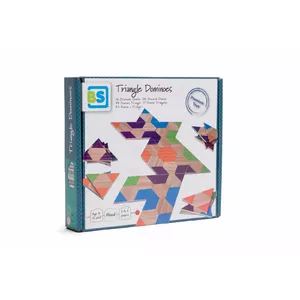 Triangle domino game BS Toys GA319 — colorful design, for ages 3 and up