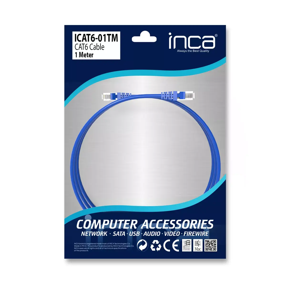 cian technology Inca CAT6 Ethernet кабель 1 м Photo 6