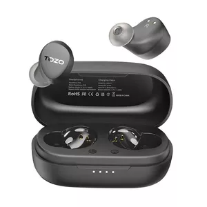 TOZO Agile Dots Black bezvadu TWS austiņas, iekškanāla stereo, melnas