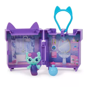 Clip-On Playset Gabby's Dollhouse by Spin Master with MerCat Figure and Dollhouse Accessories, Multicolour, Ages 3+