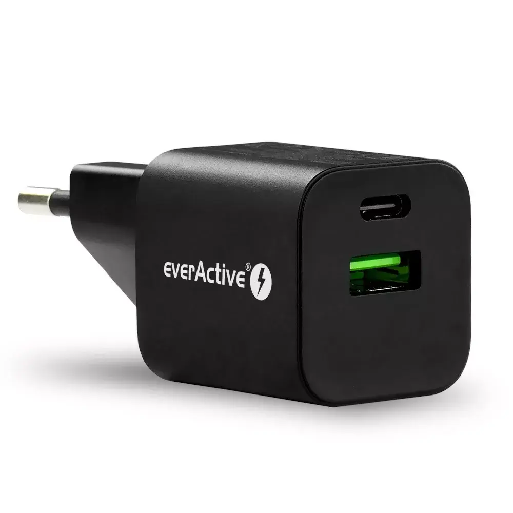 everActive SC-390QB USB-A QC3.0 un USB-C 30W lādētājs Photo 5