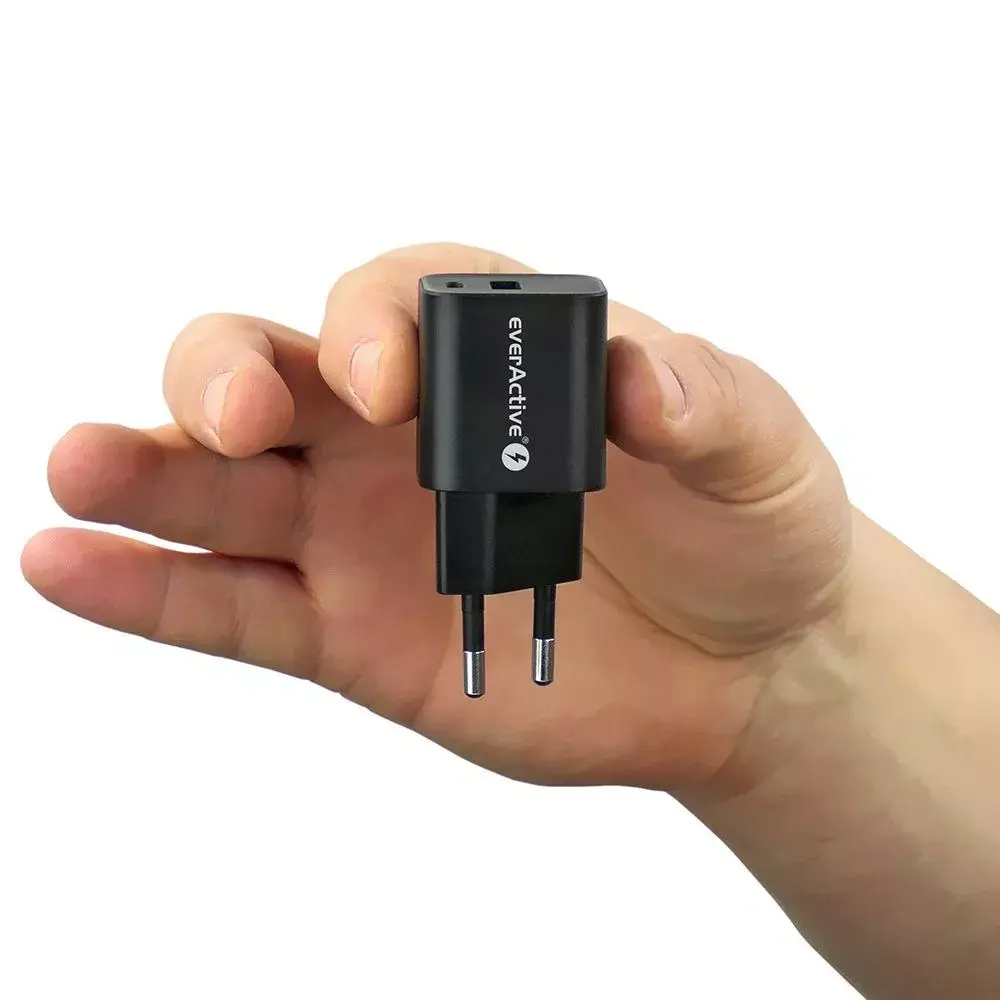 everActive SC-390QB USB-A QC3.0 un USB-C 30W lādētājs Photo 8
