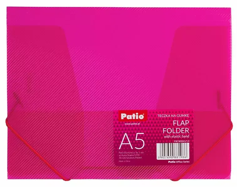 PATIO PP A5 formāta caurspīdīga rozā