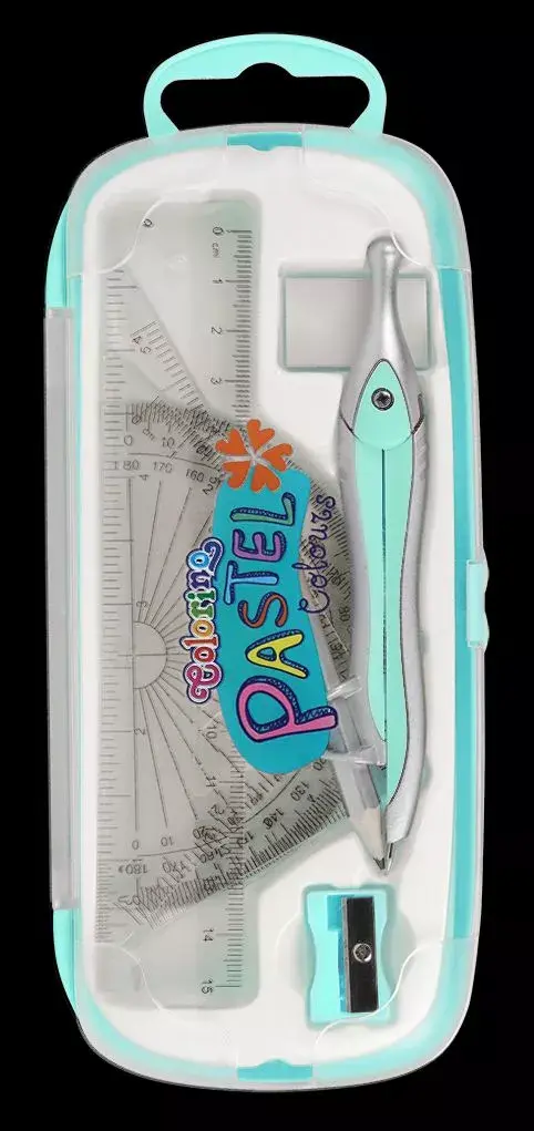 Ruler Set Colorino Pastel 8 Pieces Photo 2