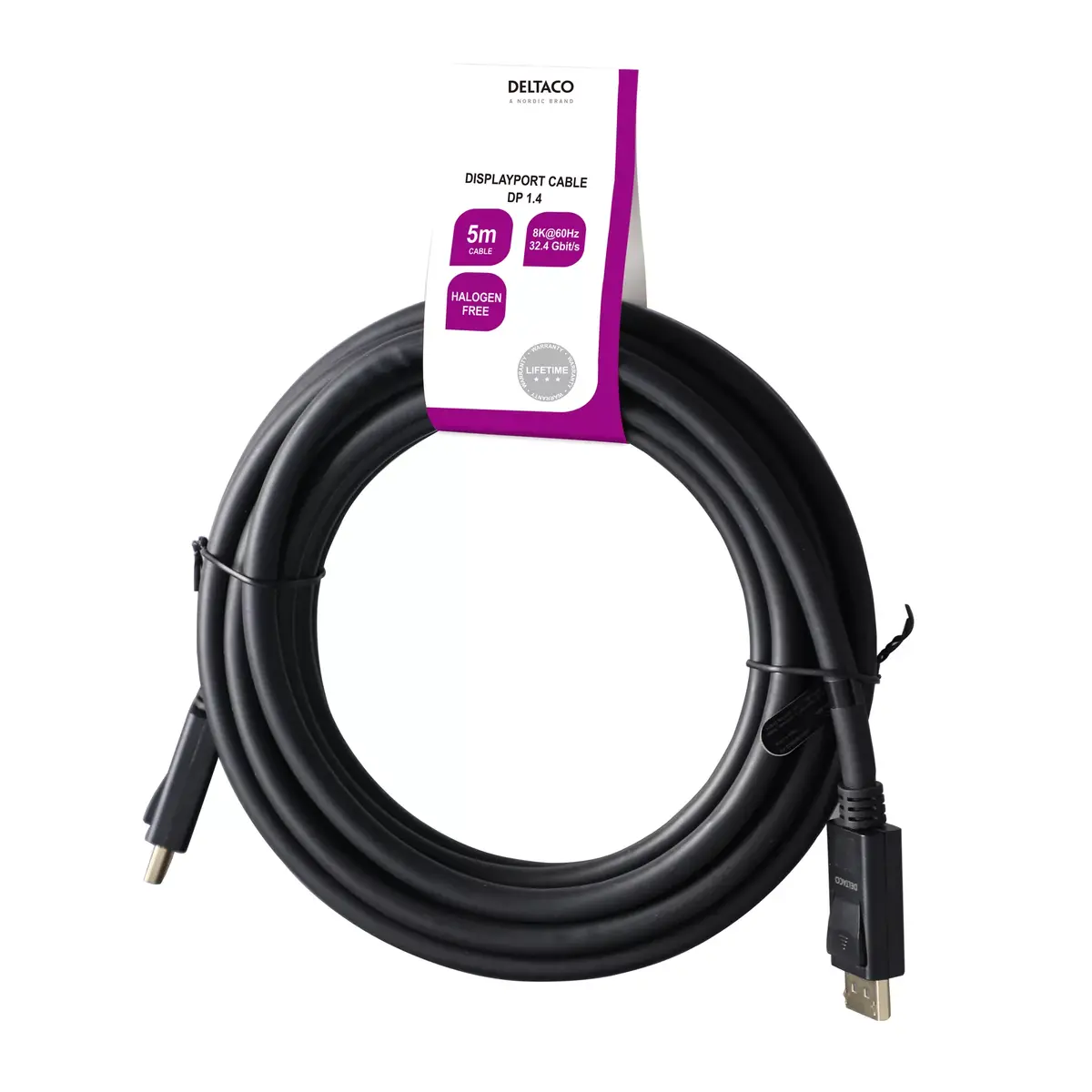 DisplayPort kabelis Deltaco DP8K-1050-LSZH Photo 4