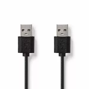 RoGer AM-AM USB Kabelis 2m USB Type-A uz USB Type-A datu un uzlādes kabelis