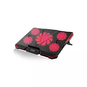 Laptop Cooling Pad Inca INC-611GMS 43.2 cm 5 Fans Black Red