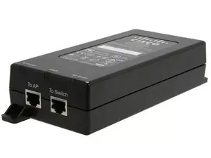 PoE Injector Cisco AIR-PWRINJ6 — up to 30W, Gigabit Ethernet, IEEE 802.3at, Black