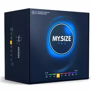 Condoms my.size 53 mm, 80 pcs — non-lubricated latex condoms, nominal width 53 mm