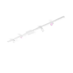 Rail lighting spot Philips Hue 929003117401 White and colour ambience Perifo straight ceiling base kit 4 spots