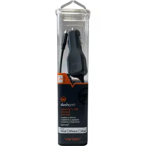 Автомобильное зарядное Ventev Dashport r2340c двойное с Lightning MFi 17W 3,4A, чёрное