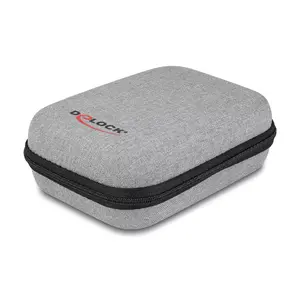 Hard shell case DeLOCK 18446 Protection Bag 16.5x11.5x6 cm Grey