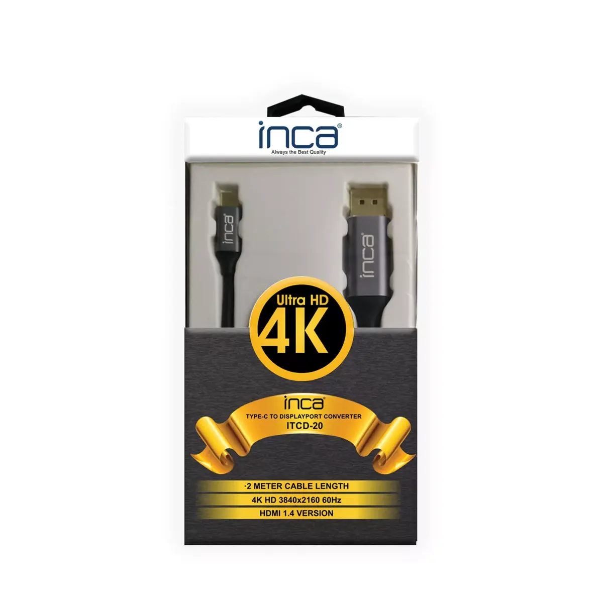 INCA ITCD-20 USB-C uz HDMI kabelis 2 m Photo 10