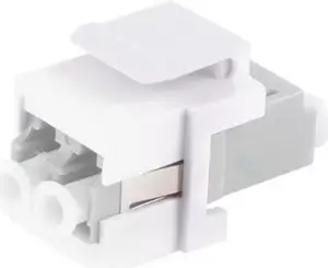 Fiber Optic Keystone Connector ShiverPeaks LC-LC Duplex beige — model 08-10204